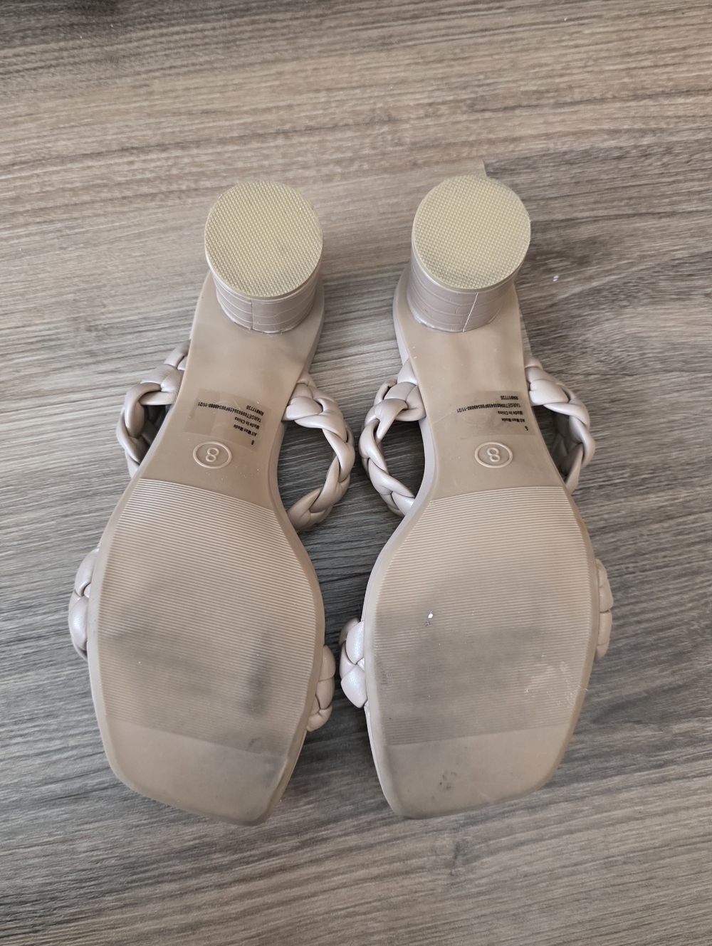A New day Braided Strap Sandal Heels -8 - Picture 4 of 5